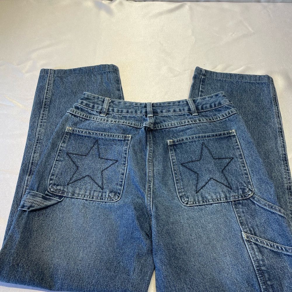 Vintage Adika jeans, size S, Carpenter style , embroidered pockets